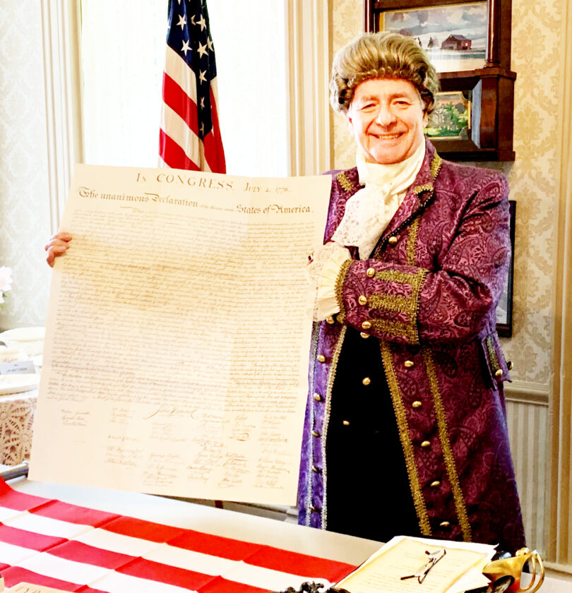 Founding Father Visits Wellsville News, Sports, Jobs Morning Journal